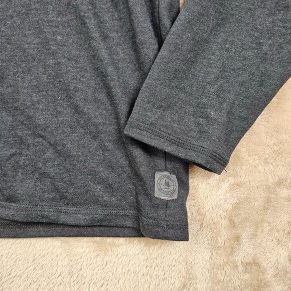 G.H. Bass & Co. Henley Shirt Mens Size XL Gray Thermal Long Sleeve - Picture 8 of 11